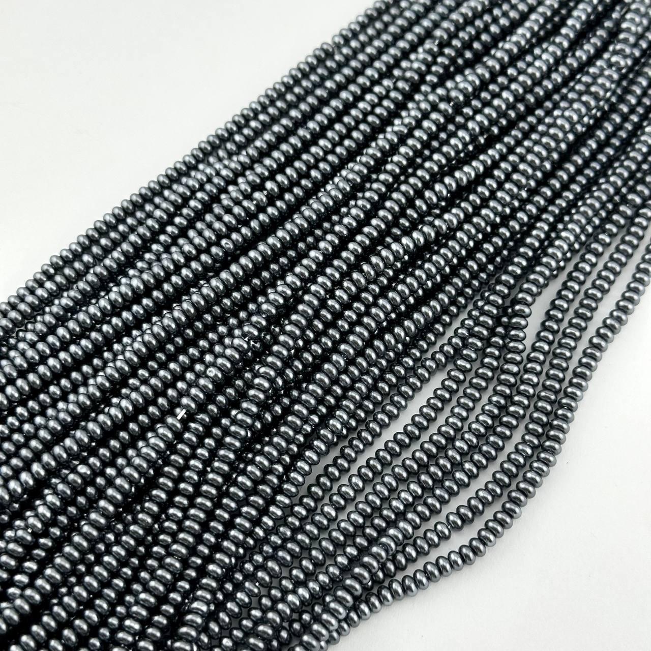 Майорка размер 2,5*4мм цвет серый